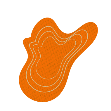 Web Kullanımı için Turuncu Soyut Şekil, Basit PNG Resmi