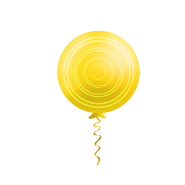 Kıvırcık kurdeleli canlı balon