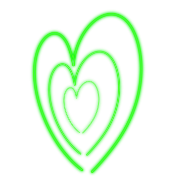 Kalp Neon Hattı, Renkli PNG İllüstrasyonu 