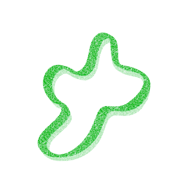 Özet Yeşil Blob, Web Kullanımı için Basit PNG Resmi