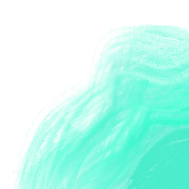 Cyan suluboya fırça köşesi, Web kullanımı için basit PNG resmi