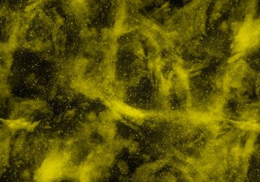 soyut sarı nebula kozmik gökada arkaplanı