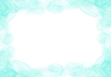 Fotoğraf soyut Cyan mürekkep çerçevesi