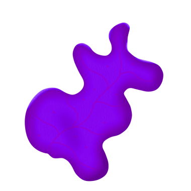 Web Kullanımı için Soyut Boya Blob Şekli, Basit PNG Resmi 