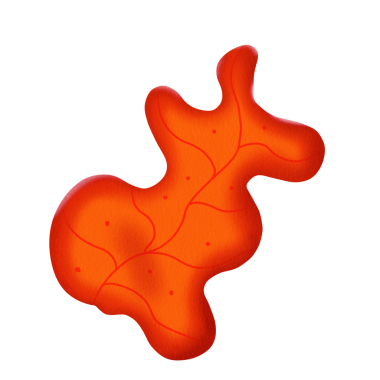 Web Kullanımı için Soyut Boya Blob Şekli, Basit PNG Resmi 