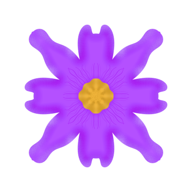 Renkli Bahar Çiçeği İllüstrasyonu, Şeffaf Arkaplanda Basit PNG