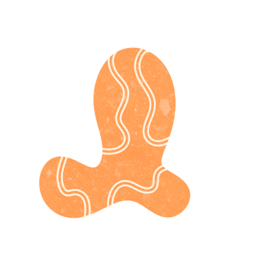 Taneli desenli Blob Renkli PNG İllüstrasyonu