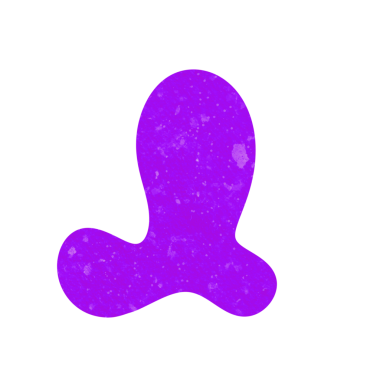 Taneli desenli Blob Renkli PNG İllüstrasyonu