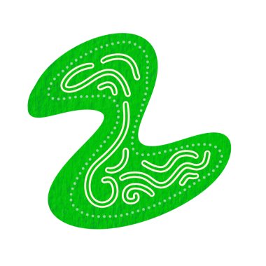 Soyut Blob Çizgisi Şekli, Renkli PNG Resimleri