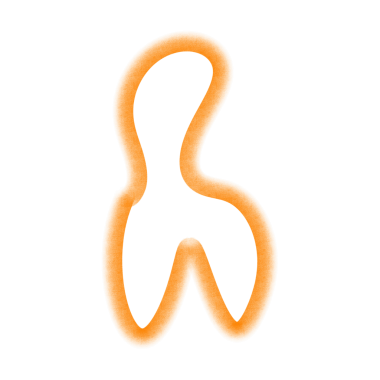 Web Kullanımı için Soyut Turuncu Blob, Basit PNG Resmi