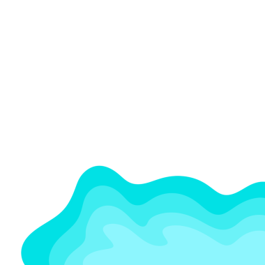 Cyan Dalga Köşesi Şekli, Web Kullanımı İçin Basit