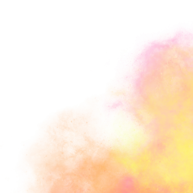 Şeffaf arkaplan üzerinde soyut Nebula Dumanı Köşesi