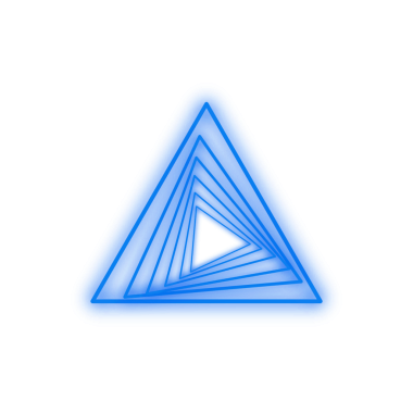 Mavi Neon Üçgeni, Web Kullanımı için Basit PNG Resmi