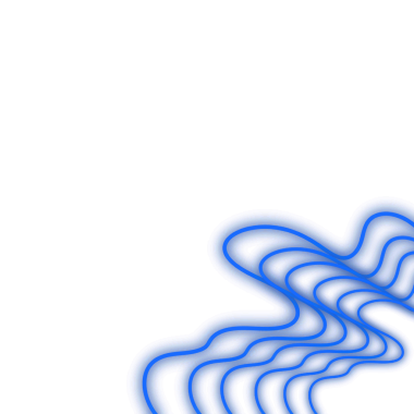 Mavi Neon Dalga Köşesi, Web Kullanımı için Basit PNG Resmi