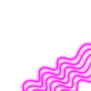 Mor Neon Dalga Köşesi, Şeffaf Arkaplanda Basit PNG