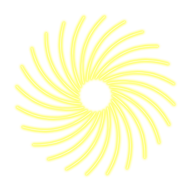 Güneş ışınları süslemesi, Şeffaf Arkaplanda Basit PNG 