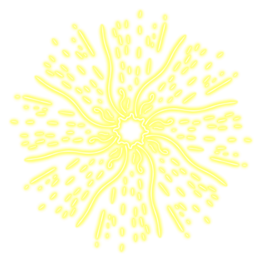 Güneş ışınları süslemesi, Şeffaf Arkaplanda Basit PNG 