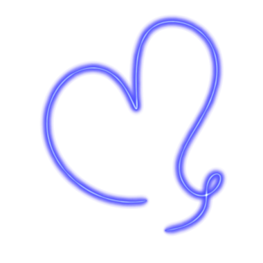 kalp mavisi neon hattı, Web kullanımı için basit PNG resmi