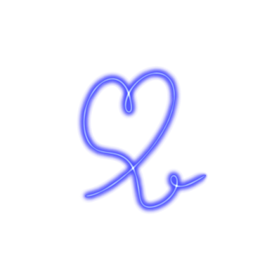 kalp mavisi neon hattı, Web kullanımı için basit PNG resmi