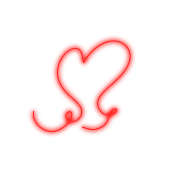 kalp neon hattı, Web kullanımı için basit PNG resmi