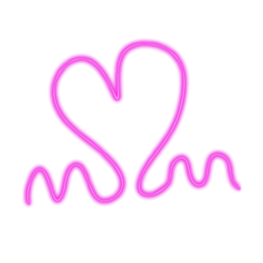 kalp mor neon hattı