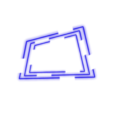 Mavi Neon Çerçeve, Web Kullanımı için Basit PNG Görüntü