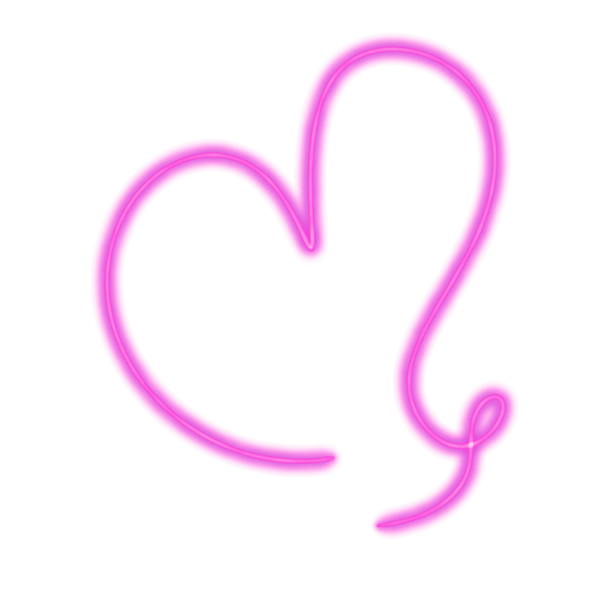 kalp mor neon hattı