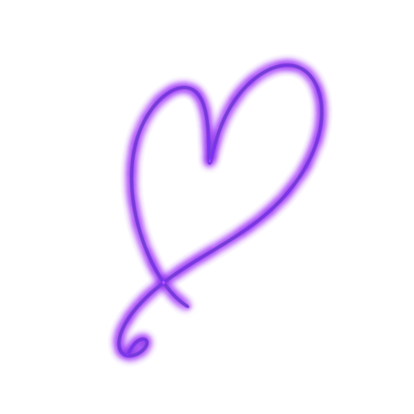 kalp mor neon hattı