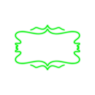 Web kullanımı için Yeşil Mürekkep Şekli, Basit Resim