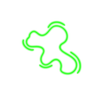 Ağ kullanımı için soyut Neon Blob, Basit PNG Resmi