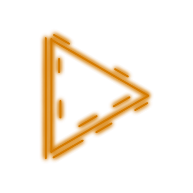 Neon Oynat Düğmesi, Şeffaf Arkaplanda Basit PNG