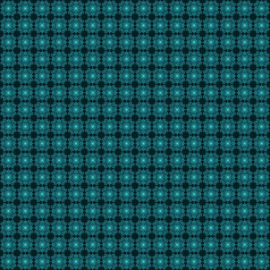 Soyut, pürüzsüz desenli, cyan çiçek çizgisi.