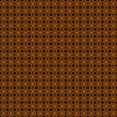 Soyut, dikişsiz turuncu çiçek çizgisi.