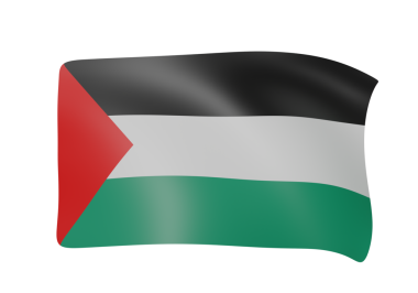 Filistin 3D bayrak sallıyor 