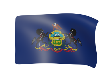 Pensilvanya 3D bayrak sallıyor 