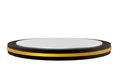 Siyah arkaplanda yuvarlak tuş