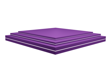 vektör mor boş açık kitap.