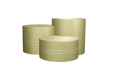 3 boyutlu altın ve beyaz şarap kadehi..