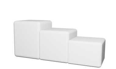 Siyah arkaplanda beyaz küpler