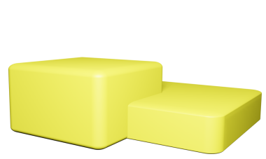 Beyaz arkaplanda sarı küpler