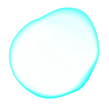 Cyan Bubble Blob 3B
