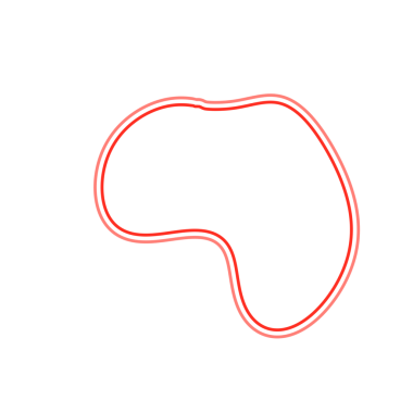 Kırmızı Çizgi Blob, Web Kullanımı için Basit PNG Resmi