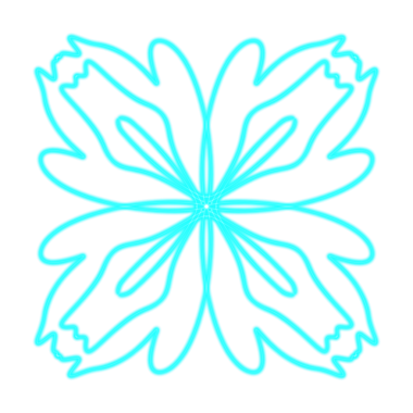 soyut neon çiçek ögesi, Web kullanımı için basit resim