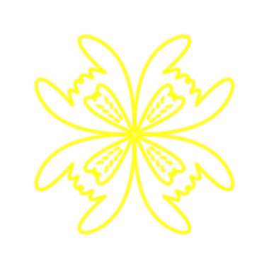 soyut neon çiçek ögesi, Web kullanımı için basit resim