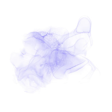 Şeffaf arkaplanda soyut Mor Mürekkep