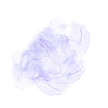 Şeffaf arkaplanda soyut Mor Mürekkep