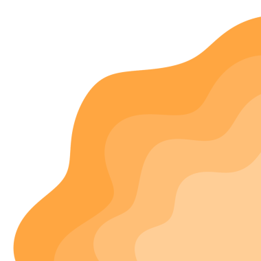 Turuncu Dalgalı Kenarlık Çerçevesi