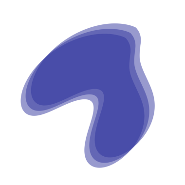 Soyut Mavi Şekil Modern