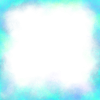 Soyut Cyan Nebula Çerçevesi