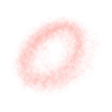 Ağ kullanımı için Soyut Kırmızı Parçacıklar, Basit PNG Resmi